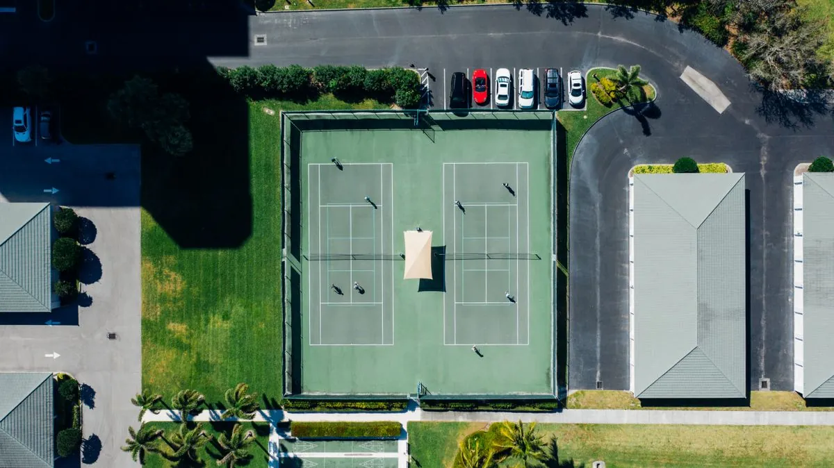 Tennis courts at a residential community